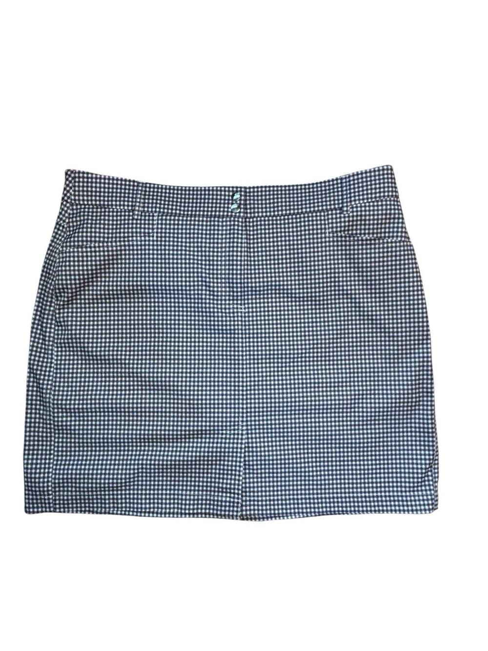 GG Blue Golf Skort Black And White Size 12 Pockets EUG